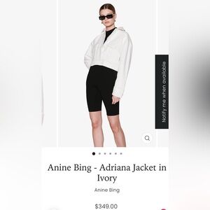 Anine Bing - Adriana Spring Jacket in Ivory M